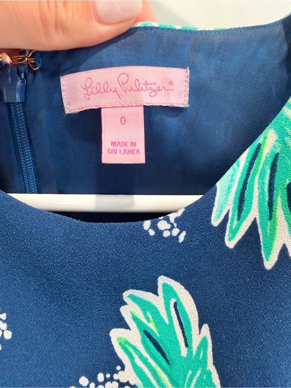 Lilly Pulitzer Donna Shift Romper Inky Navy Peanut Gallery Engineered Sz 0 - Picture 3 of 7